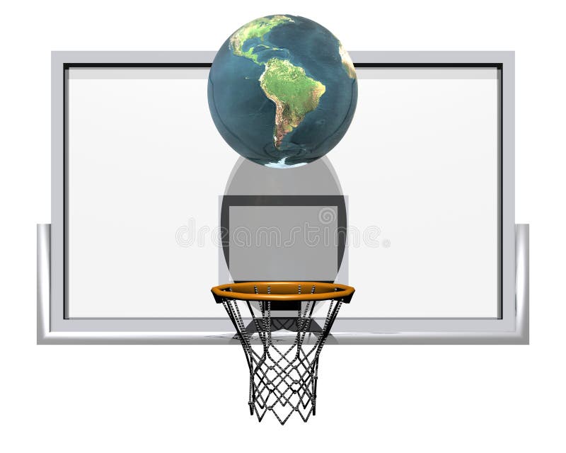 Basket isolerad white 3d stock illustrationer
