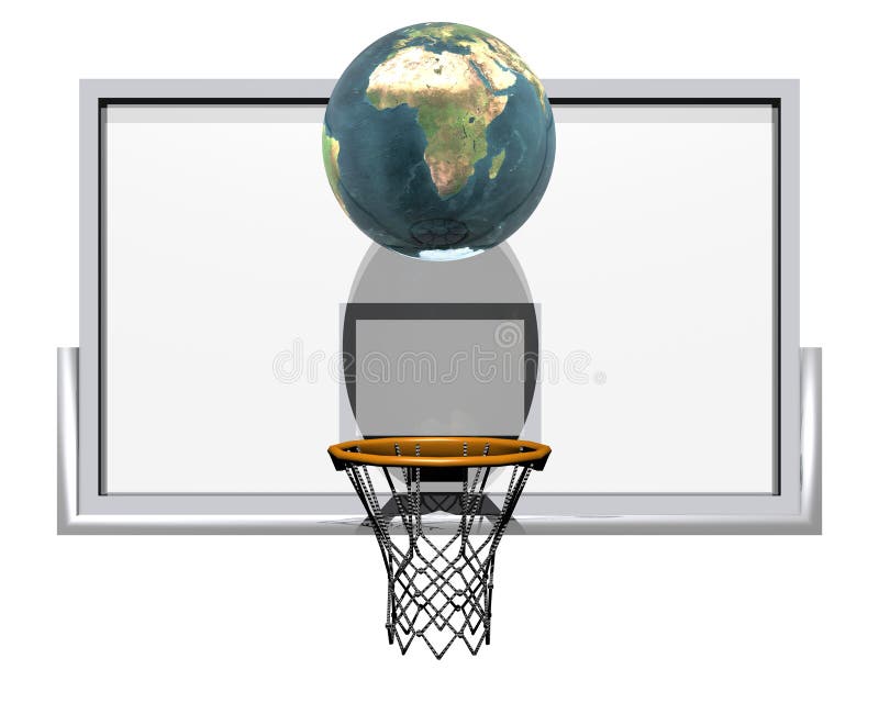 Basket isolerad white 3d royaltyfri illustrationer
