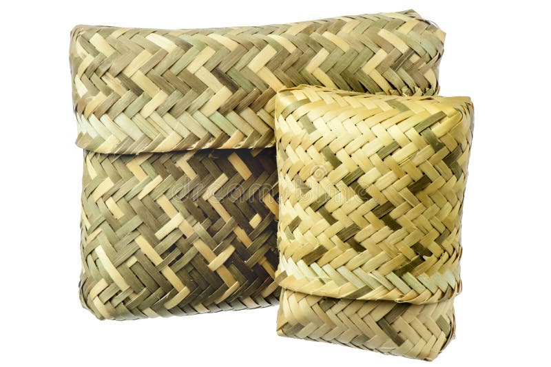 A basket in a natural fibers woven