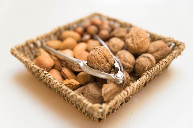 Download Basket with nuts stock photo. Image of pressure, object ...