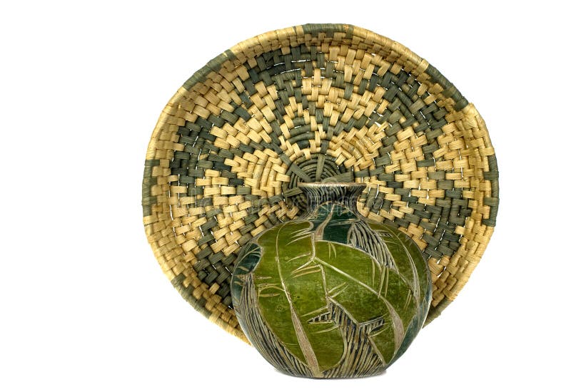 Native Basket Product Made in Antequera, Bohol, Philippines Stock Image