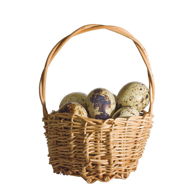 Basket with quail eggs stock photo. Image of quail, eating 38490160