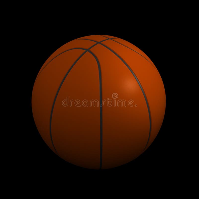 Basket som isoleras på en svart bakgrund. stock illustrationer