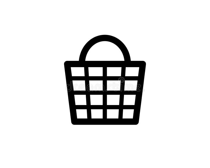 Basket Store Icon Vector Logo Template Illustration Design. Vector EPS