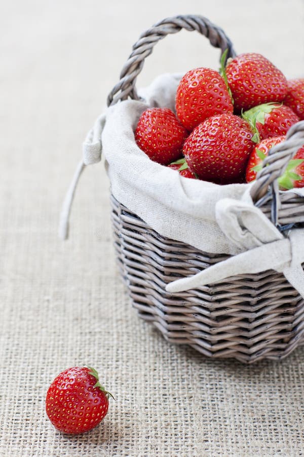 Basket with strawberries stock photo. Image of strawberry 25792520