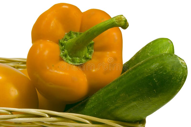 Basket with vegetables