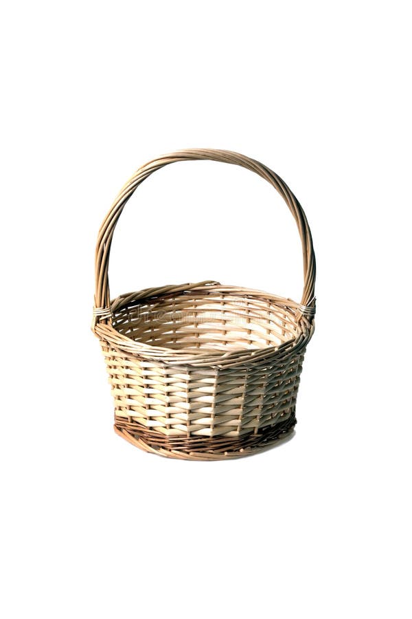 Small woven wooden basket stock image. Image of handmade - 4611969