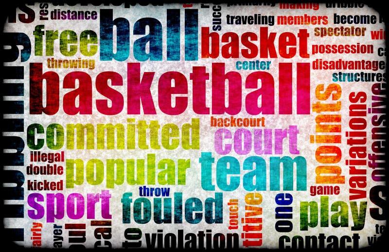 Basketbal stock illustratie Basketbal stock illustratie