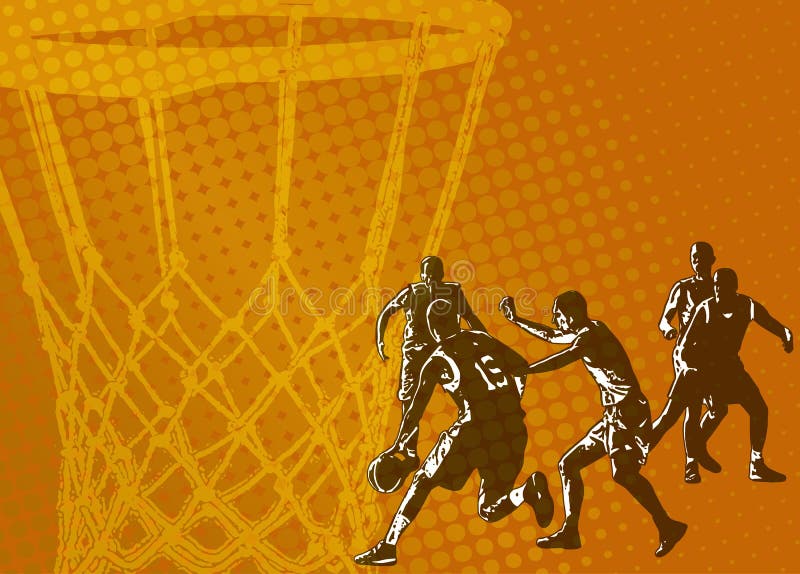 Abstracte basketbal achtergrond stock illustratie