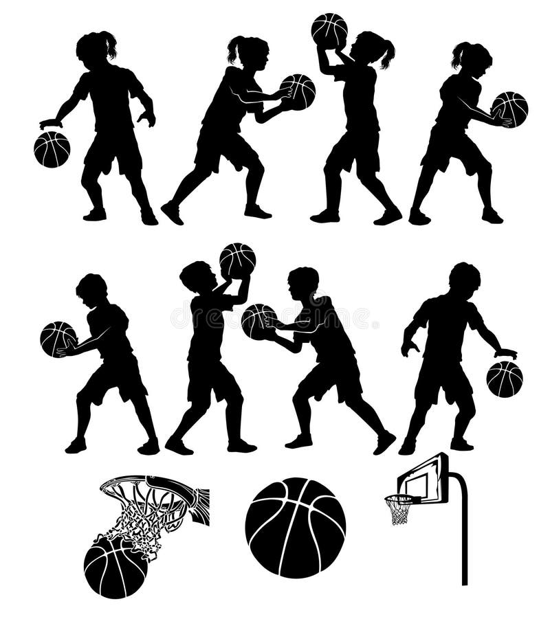 basketbal softball σκιαγραφιών κατσικιώ&n ελεύθερη απεικόνιση δικαιώματος basketbal softball σκιαγραφιών κατσικιώ&n ελεύθερη απεικόνιση δικαιώματος