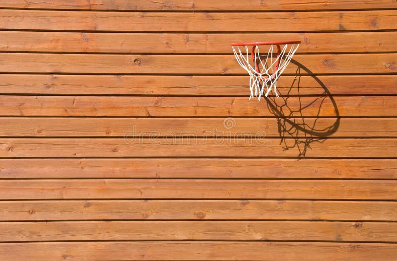 Old Basketball Hoop on Barn Stock Photo Image of weathered