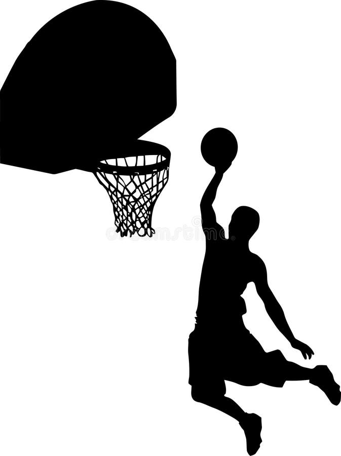 Basketball Backboard Silhouette Stock Vector - Illustration of healthy ...