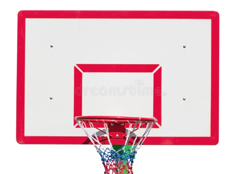 Basketball Backboard Isolated on White Stock Photo Image of sport