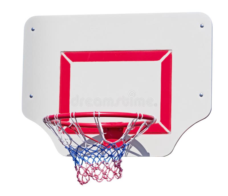 Basketball Backboard Isolated On White Stock Photo Image of outside