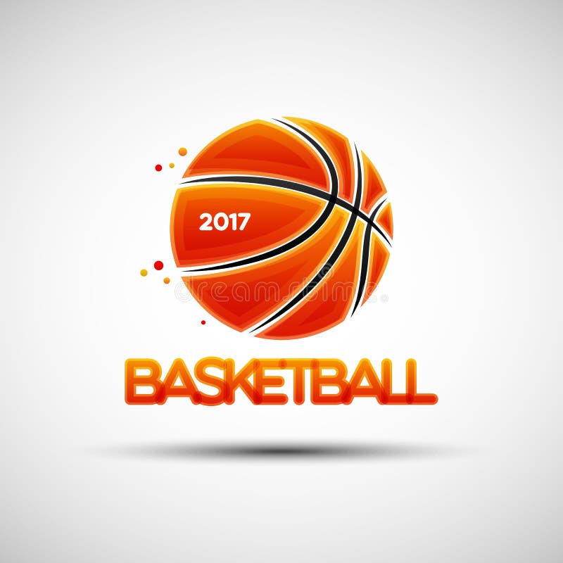 Basketball Ball Logo Design Template Stock Vector Illustration of