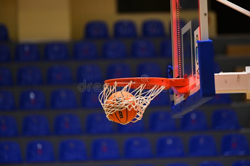 The basketball ball Wilson for match Ukrainian Super League Sokoly - Ternopil