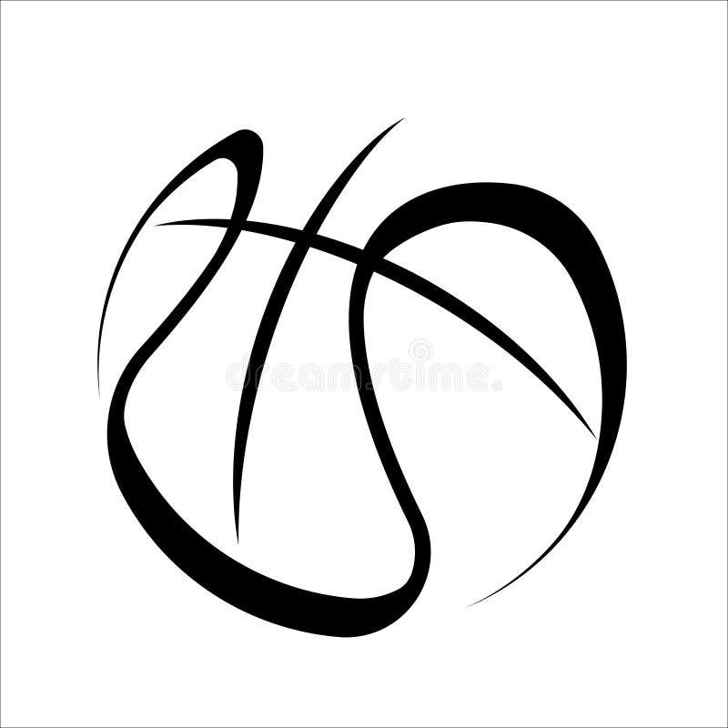 Basketball black outline symbol silhouette