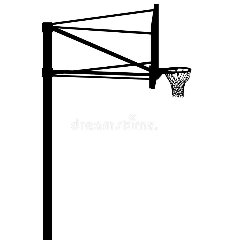 basketball net with stand clipart