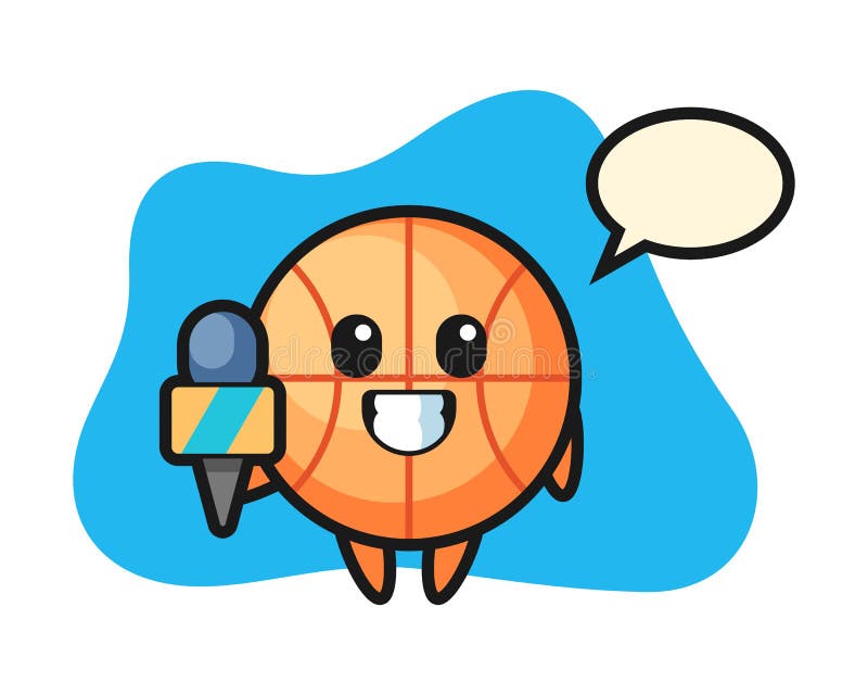 Basketball Cartoon As a News Reporter Stock Vector - Illustration of basket, news: 186941117 Basketball Cartoon As a News Reporter Stock Vector - Illustration of basket, news: 186941117