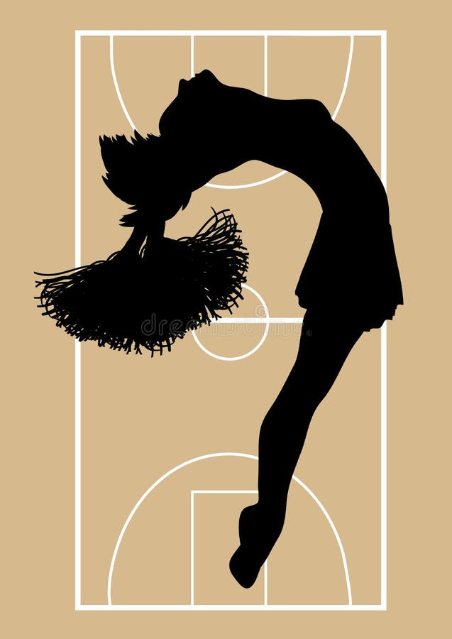Basketball And Cheerleading Clipart