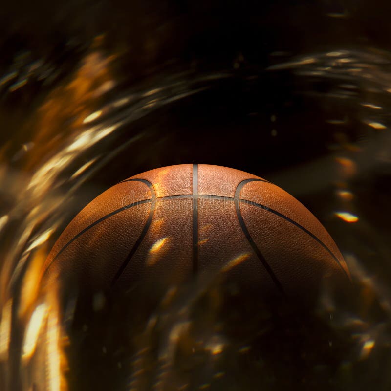 Basketball Close-up on Studio Background - Stock Image Stock Image ...