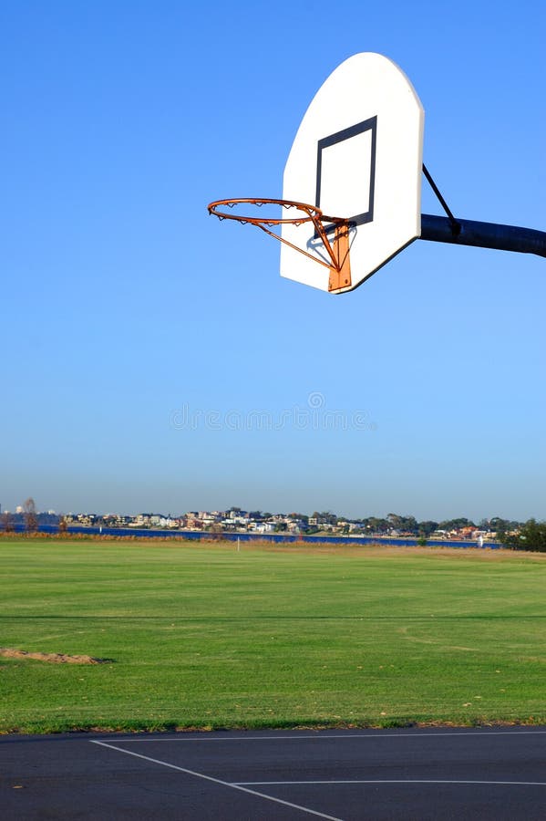Basketball court stock photo. Image of metal, basketball 594968