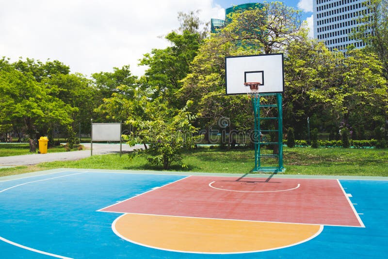 Basketball court stock photo. Image of outdoor, court 90645986