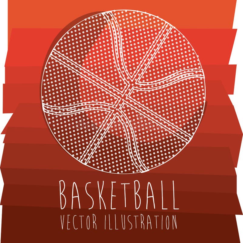 Basketball stock vector. Illustration of element, graphic 32021482