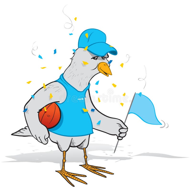 Basketball fan bird stock vector. Illustration of ball 20666482