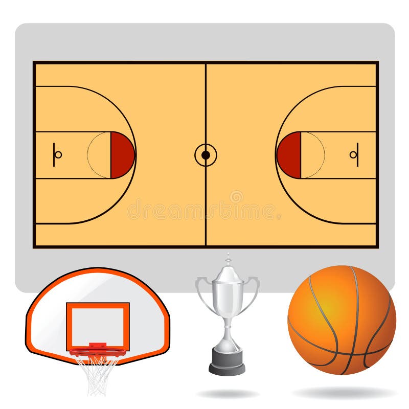 Smooth Style Basketball Ball Icon Sports Stock Vector (Royalty