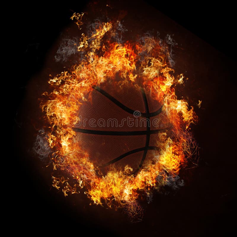 Basketball in Flames stock image. Image of fire, sphere - 13197175