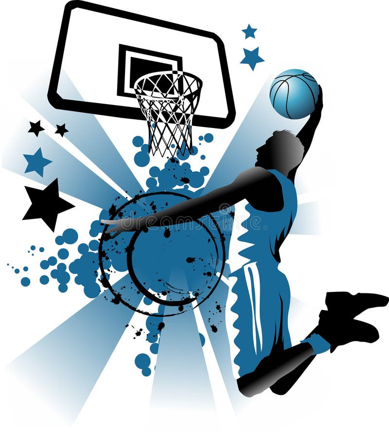 Basketball Players Team Cliparts Icons Stock Vector Illustration of
