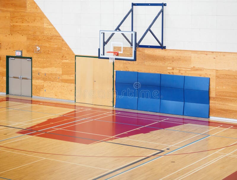 The gymnasium stock image. Image of court, basket, hanging 8752971