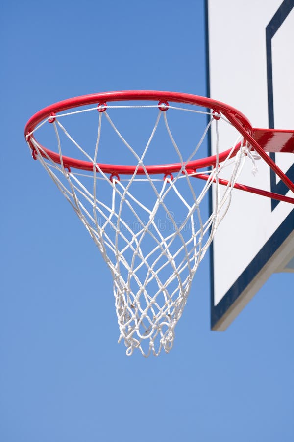 Netball basket and ball stock image. Image of goals, score 987835