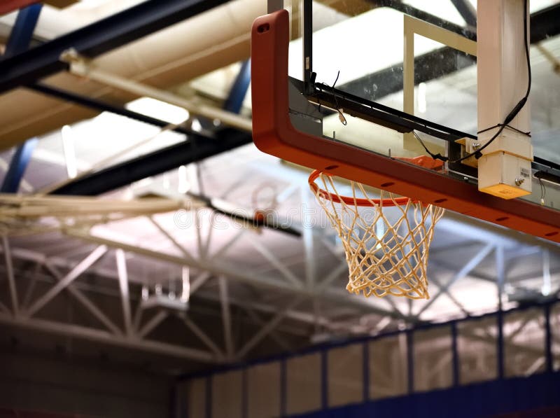 Basketball hoop from below stock image. Image of ball 111222205