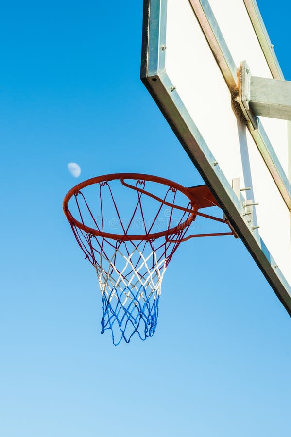 Basketball Backboard and Moon Stock Photo Image of seasonal