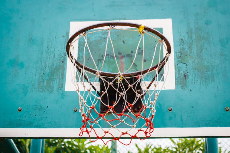 Basketball Hoop in the Park. Stock Image Image of basket, black 77693247