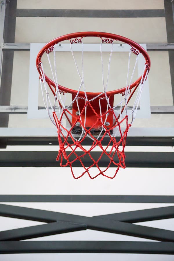 Basketball Hoop in the Public Arena Stock Photo Image of recreation