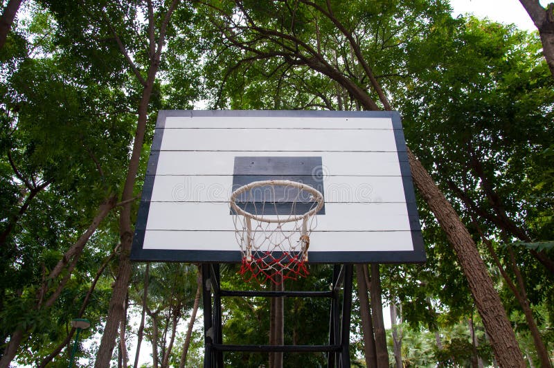 Basketball Hoop in Public Park Stock Image Image of health, hoop 33206989