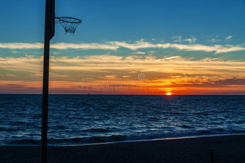 Basketball On The Beach, Courts Set Up So You Can Play Some Basketball