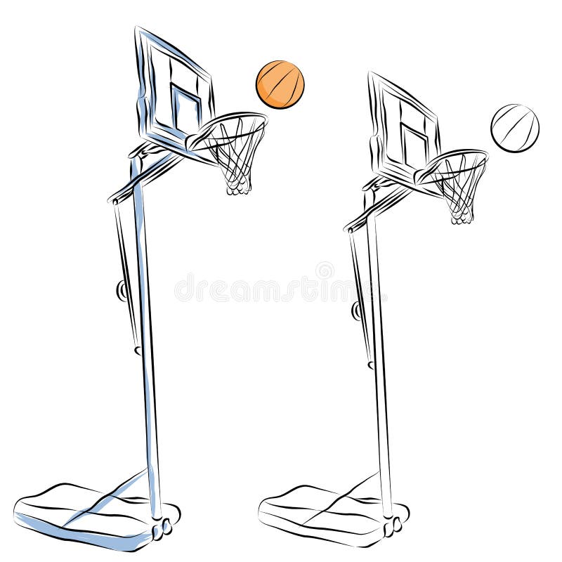 Basketball Hoop Stand Stock Illustrations – 116 Basketball Hoop Stand Stock  Illustrations, Vectors & Clipart - Dreamstime