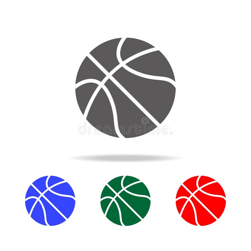 Basketball Icon. Elements in Multi Colored Icons for Mobile Concept and