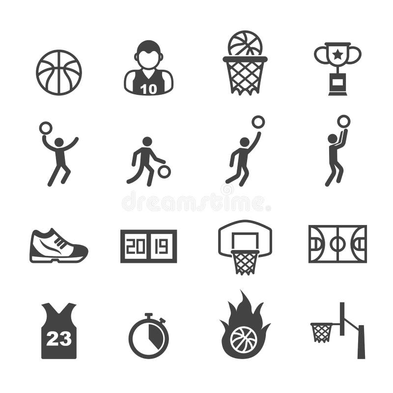 Basketball Elements Stock Vector by ©yobro10 41241447