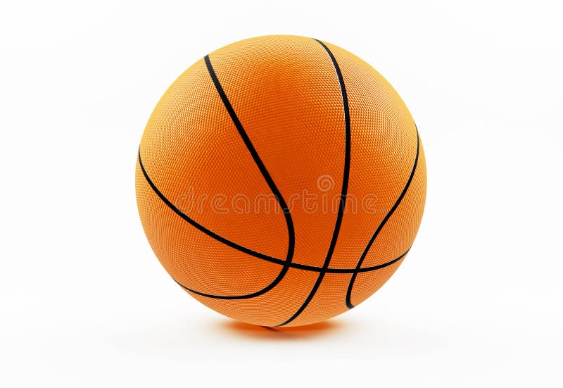 Basketball isolated on white royalty free stock images