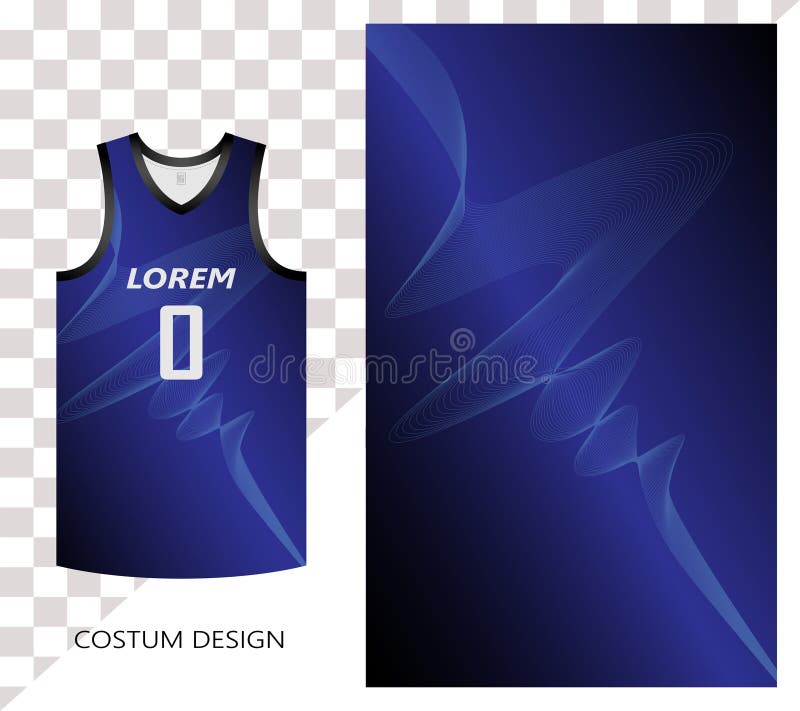 Basketball Jersey Pattern Design Template. Black Gold Abstract