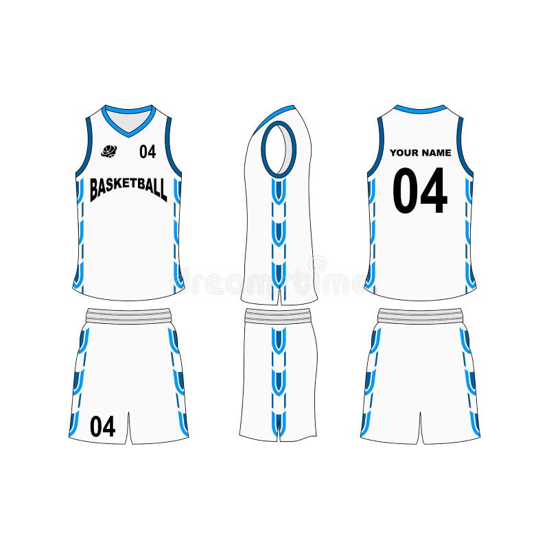 Basketball Jersey Set Template Collection. Stock Vector - Illustration of  apparel, campus: 168570162