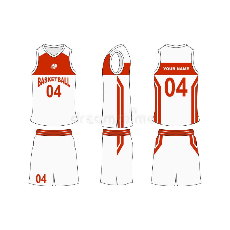 Red and White Stripe T-shirt Sport Design Template for Soccer Jersey,  Football Kit and Tank Top for Basketball Jersey. Stock Vector -  Illustration of design, sleeveless: 120844885