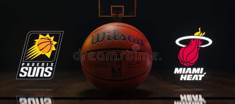 Basketball Match - Phoenix Suns VS Miami Heat Editorial Image ...