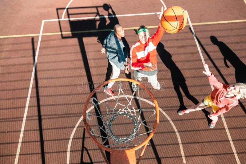 Top View of Nice Young Team Playing Stock Image - Image of skills, game ...