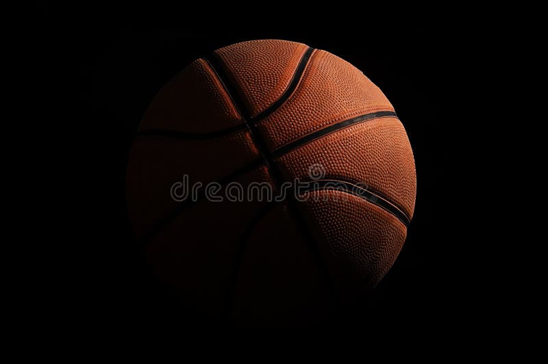Baschet pe fond negru royalty free stock photography